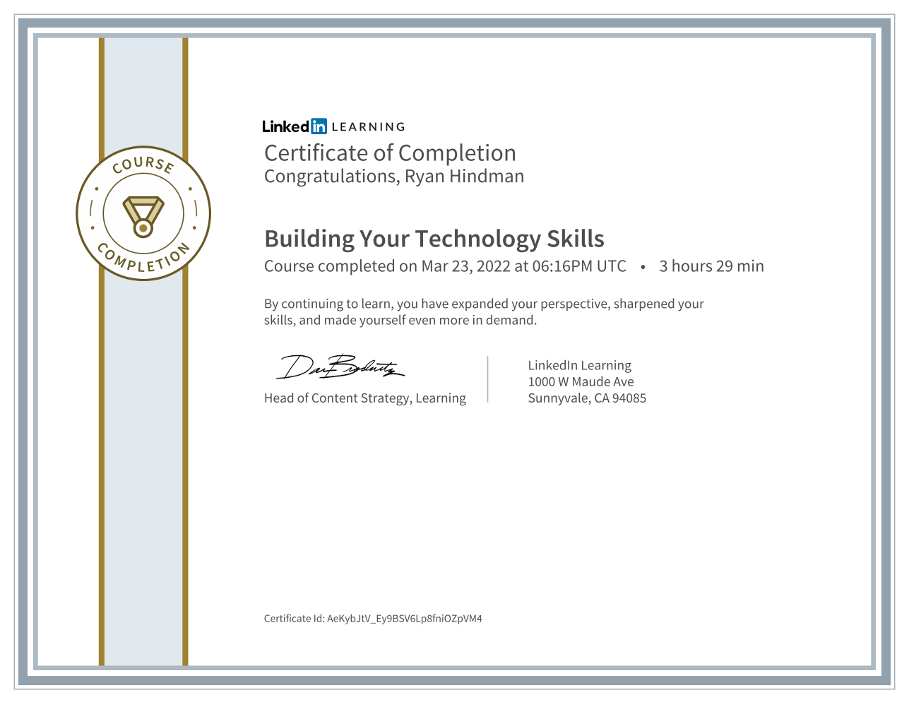 Building your Technology Skills